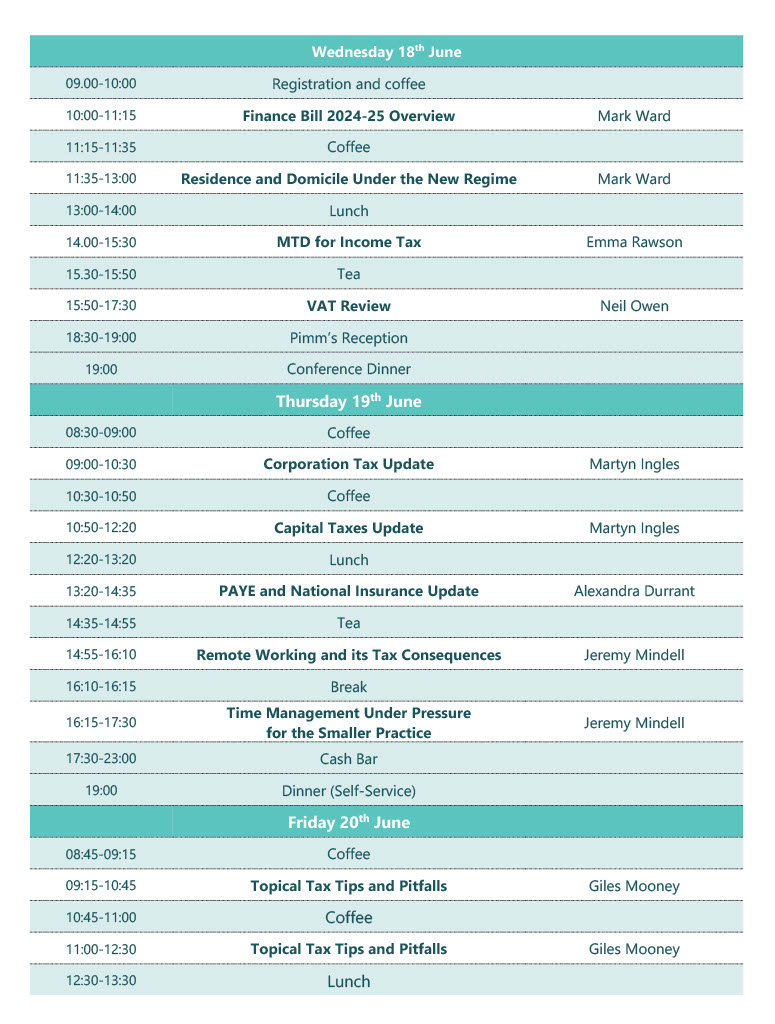 2025 Taxation Conference Programme Usejpg